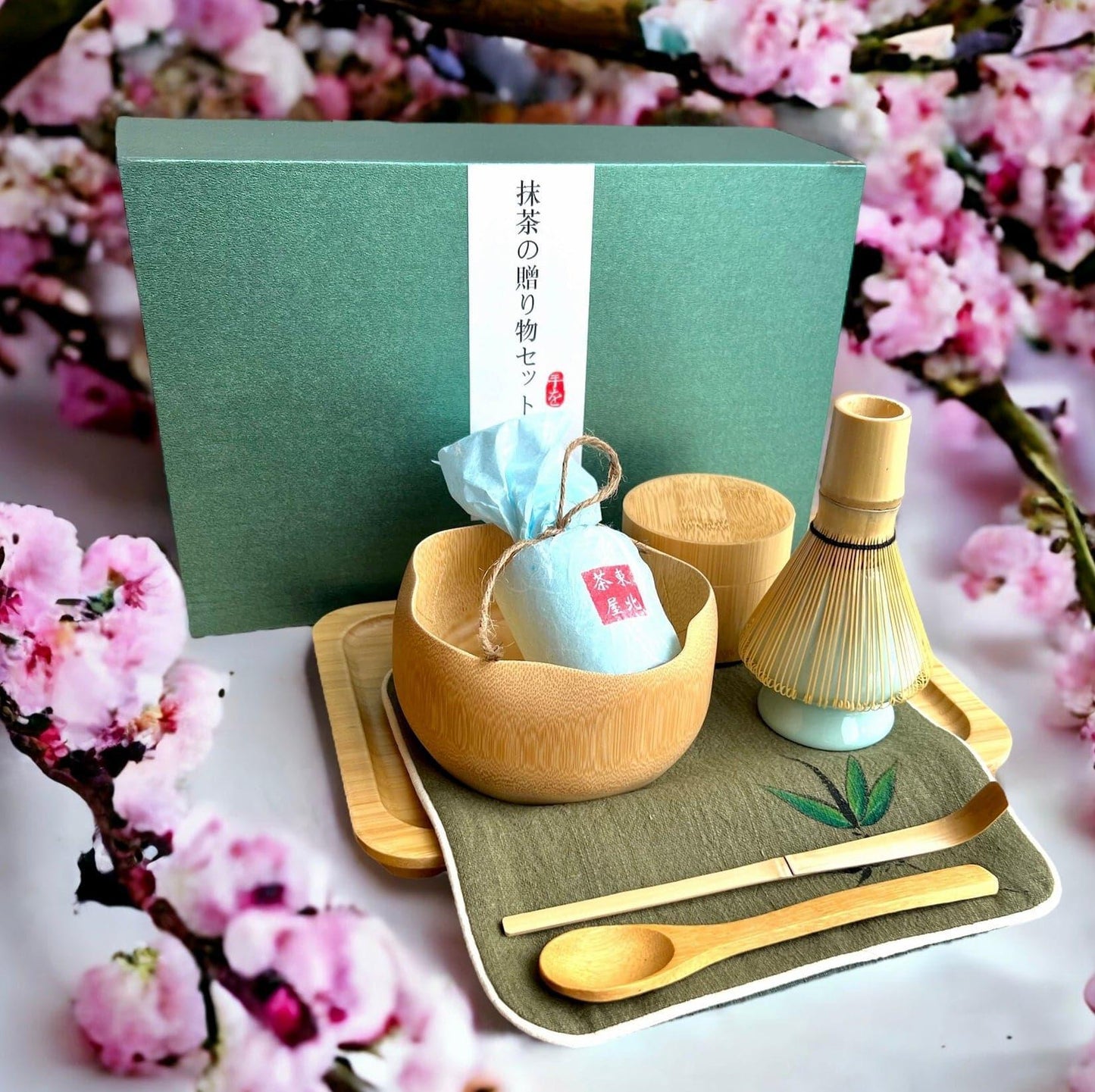 Elegant Bamboo Matcha Gift Set