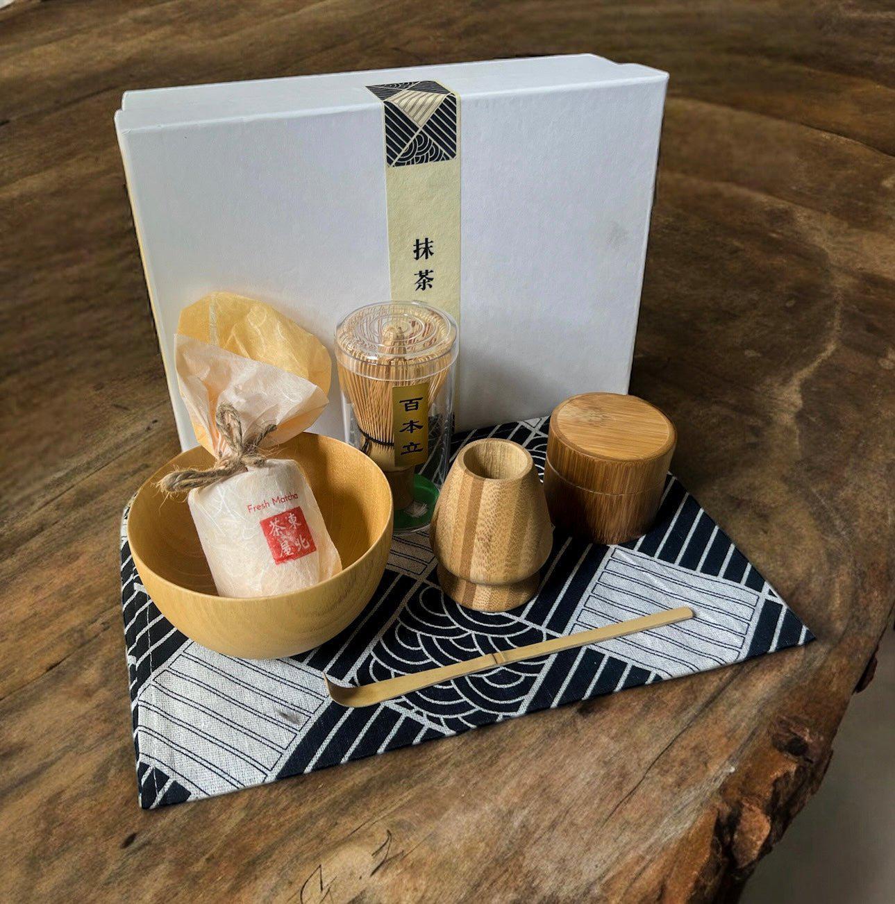 Japanese Minimalist Bamboo Matcha Set