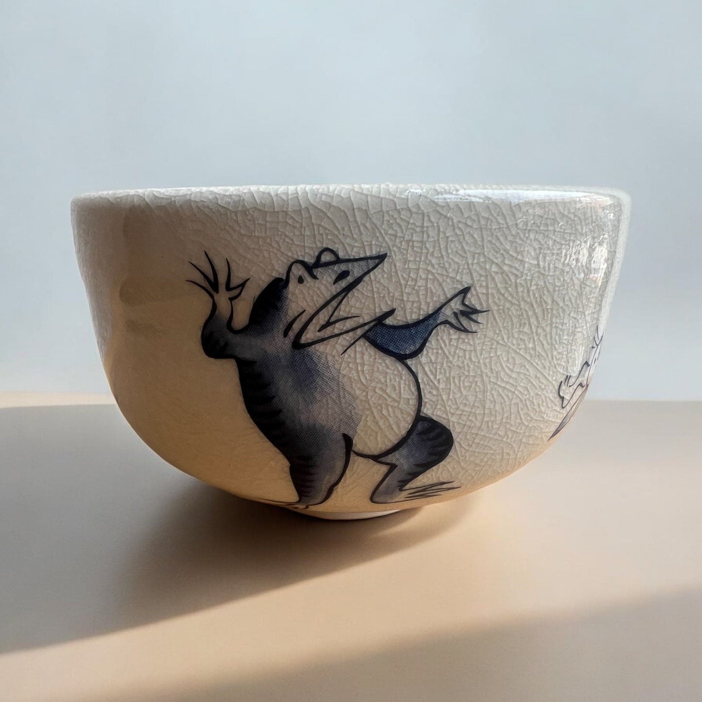 Small Frog and Rabbit Matcha Bowl