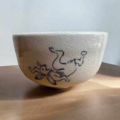 Small Frog and Rabbit Matcha Bowl