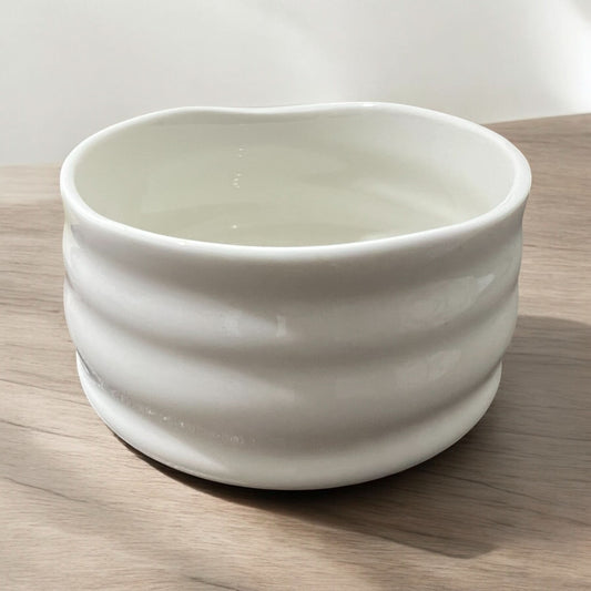 White Ceramic Matcha Bowl