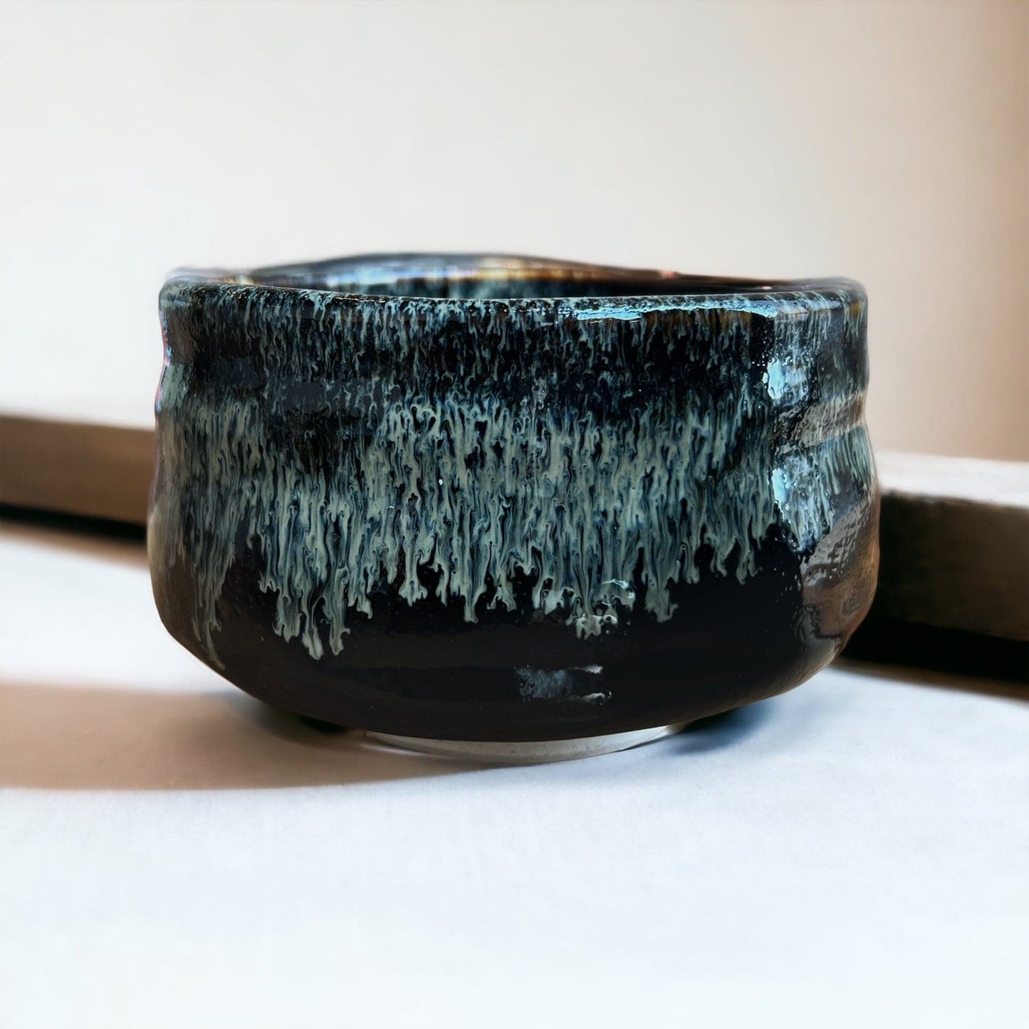 Black Waterfall Matcha Bowl - River & Stone Tea