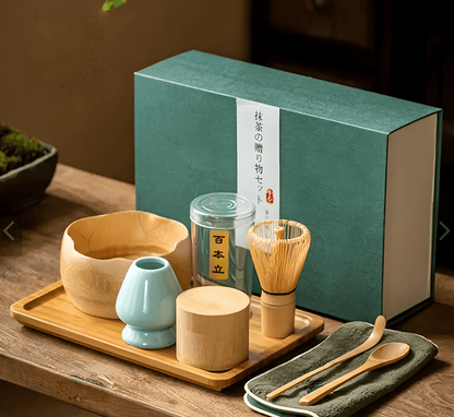 Elegant Bamboo Matcha Gift Set