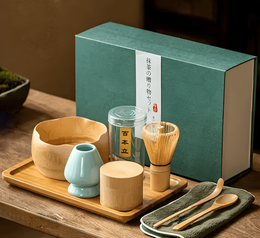 Elegant Bamboo Matcha Gift Set